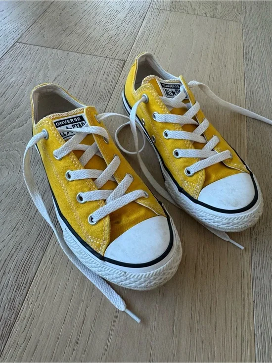 Converse Yellow Low-Top Canvas Sneakers