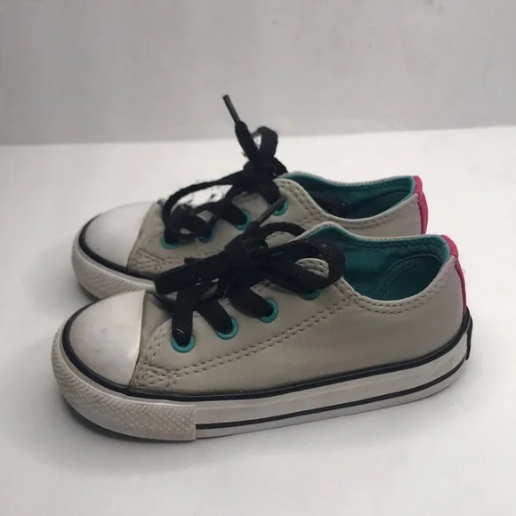 Converse All Star Gray, Black and Pink Sneakers