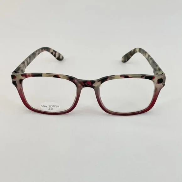 Max Edition +2.00 Rose Tortoise Reading Glasses