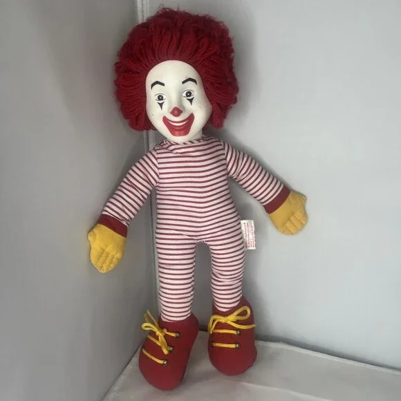VTG 1984 Mcdonald’s Ronald Mcdonald Stuffed Clown Doll 15”
