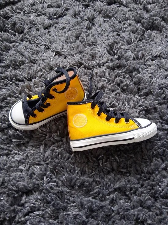 Converse Yellow All-Star High-Top Kids Sneakers
