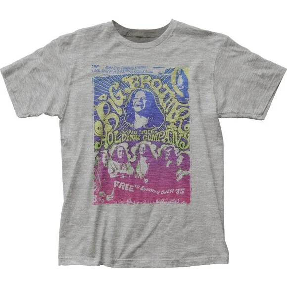 Men's Big Brother And The Holding Company Vintage Handbill T-shirt Size Small