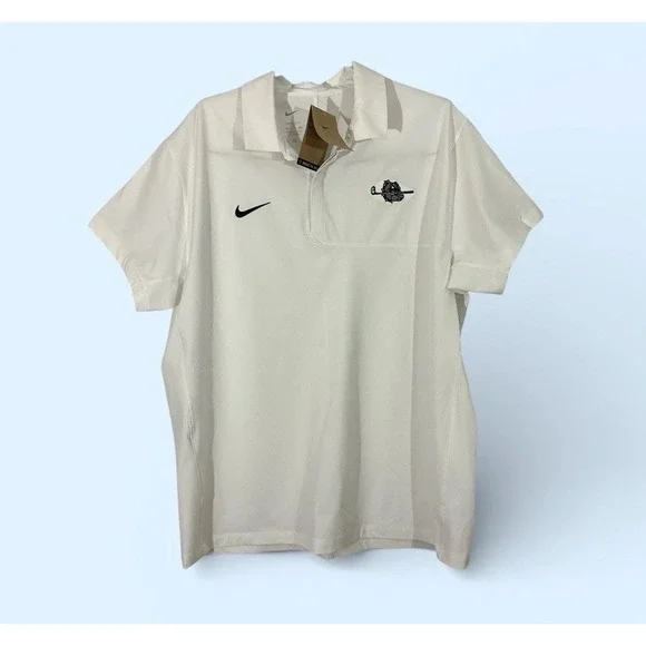 NIKE DRI FIT GOLF POLO MENS XXL WHITE LIGHTWEIGHT NEW!!