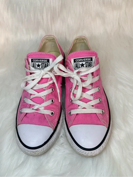 Pink Converse All Star Pink Low Top Sneakers