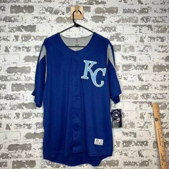 True fan Kansas City royals baseball jersey
