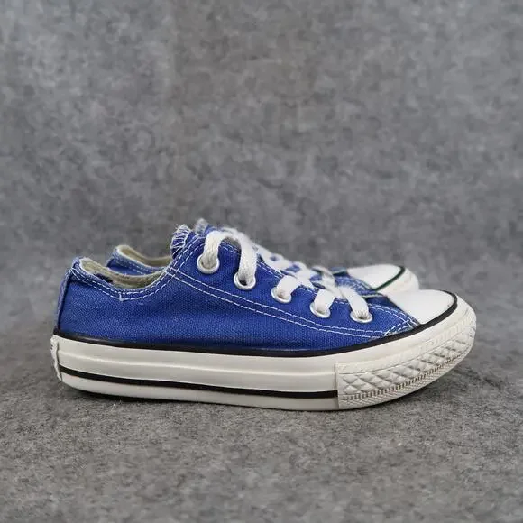 Converse Shoes Youth 11 Sneakers All Star Blue Canvas Lace Up Casual Active Kids