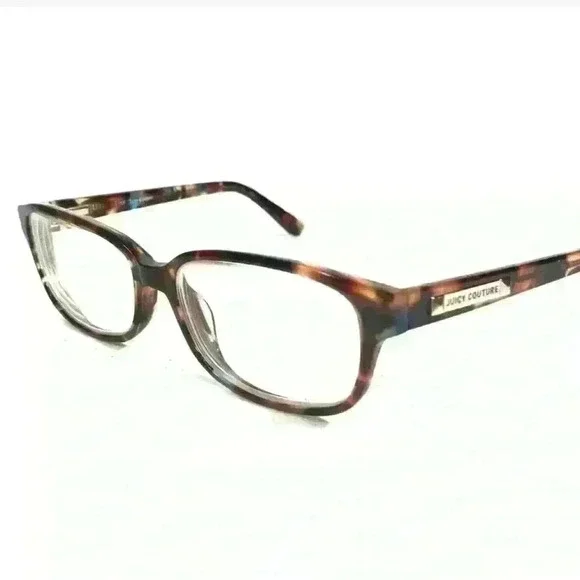 Juicy Couture Adult Eyeglasses Frames Brown Blue Tortoise Gold