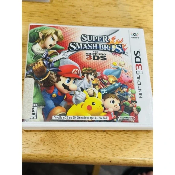 Super Smash Bros Nintendo 3DS Game w Case No Manual