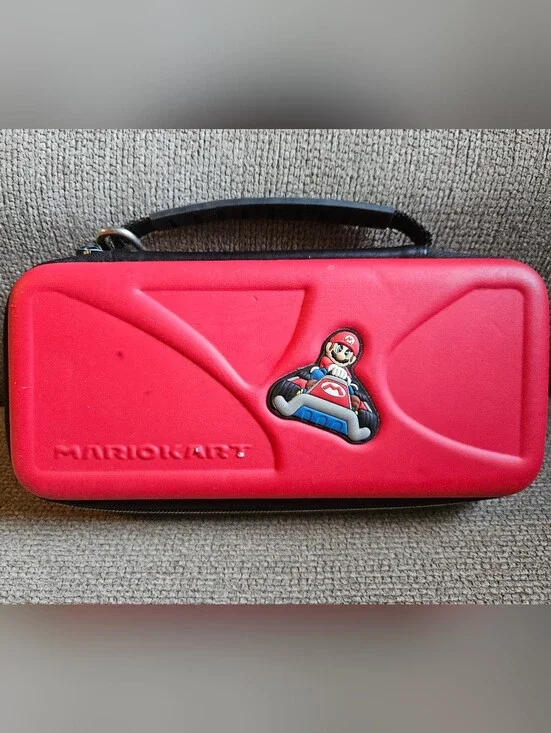 Mario Kart Red Hard Shell Carry Case For Nintendo Handheld Systems