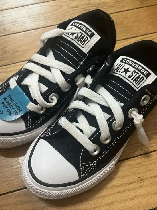 Converse Kids' All Star Low Top Sneakers - Black/White Sz 11