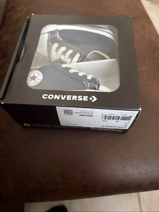 Converse Kids Navy and White Chuck Taylor Low-Top Sneakers
