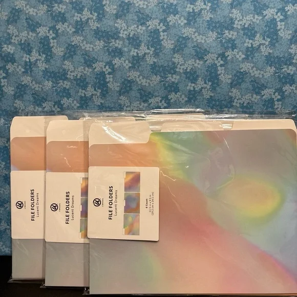 Iridescent File Folders Set