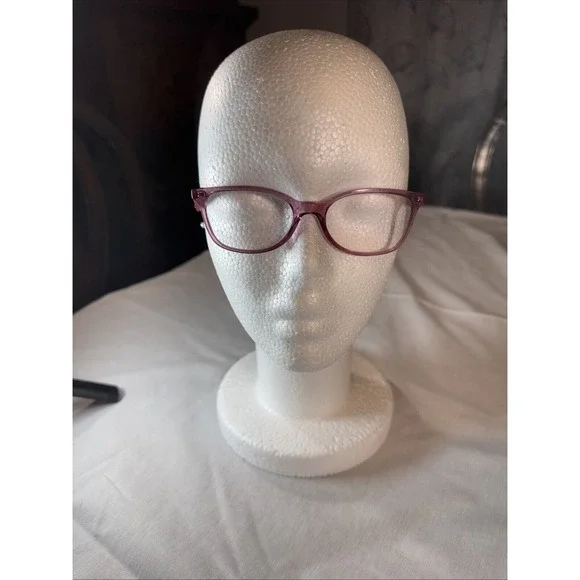 Ray-Ban JR RB1586 3777 Pink Crystal Ruby Red Eyeglasses Frame 47-16-130‎ 11174