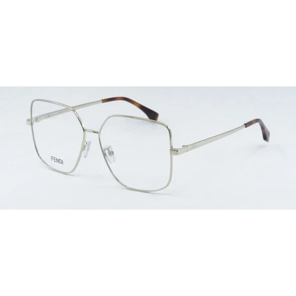 Fendi Eyeglasses FE50009U 032 57-14 140 Gold Frame Made In Italy