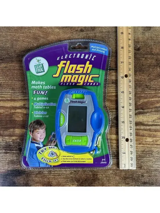 LeapFrog Electronic Flash Magic Flash Cards Multiplication Division NEW Sealed
