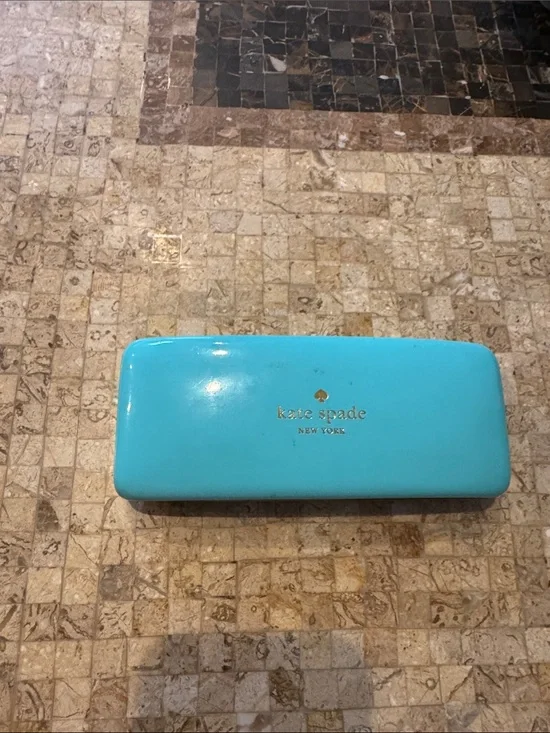 kate spade Turquoise Hard Shell Eyewear glass Case