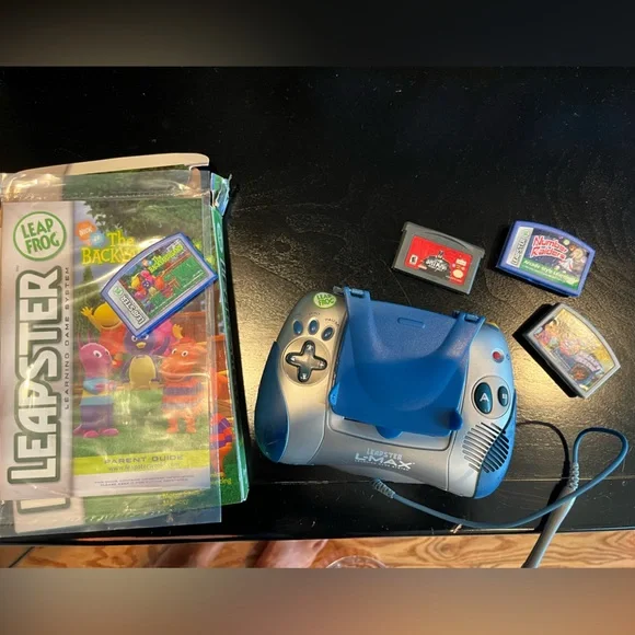 Leapster Blue Handheld Gaming Console