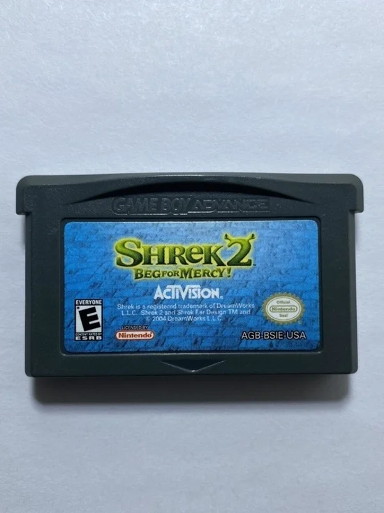 Shrek 2: Beg for Mercy! Game Boy Advance Cartridge - Black/Blue