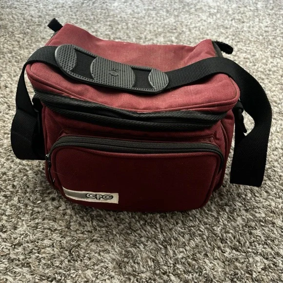 Vtg‎ Combined Products Corp CPC Padded Camera Case Carry Bag Red 10