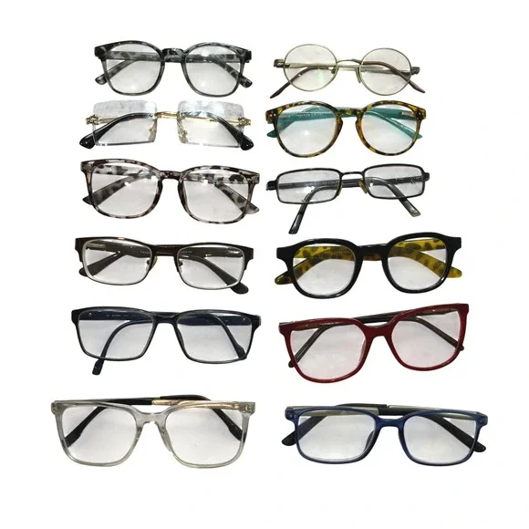 Lot 12 Pairs Unbranded Eyeglasses Frames Mixed Styles Multicolor Bulk Bundle