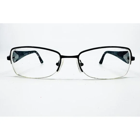 Vogue Eyeglasses Womens Black VO 3864-B 352 53-18-135 Half Rim Rectangular 53-18