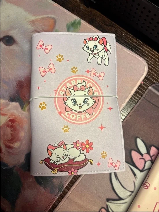 A6 Cute Pink/ purple SB Marie soft Binder Cover - Design