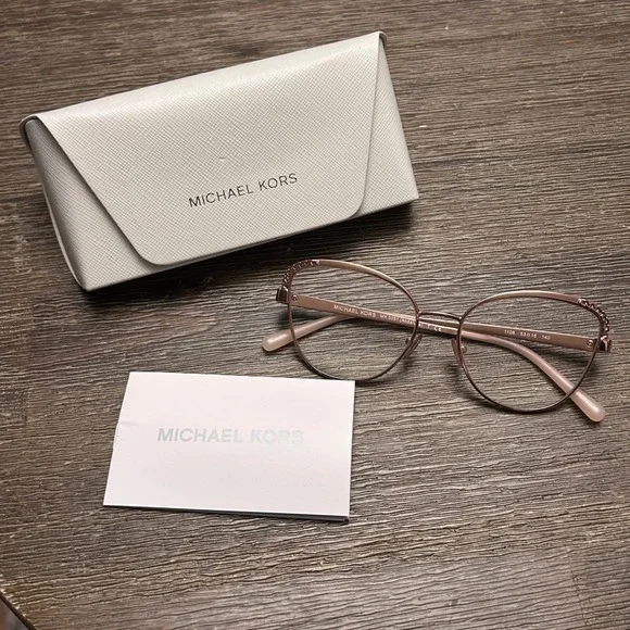 Michael Kors MK 3051 Andalusia Rose Gold Cat Eye Eyeglasses Frame 53 16‎ 140