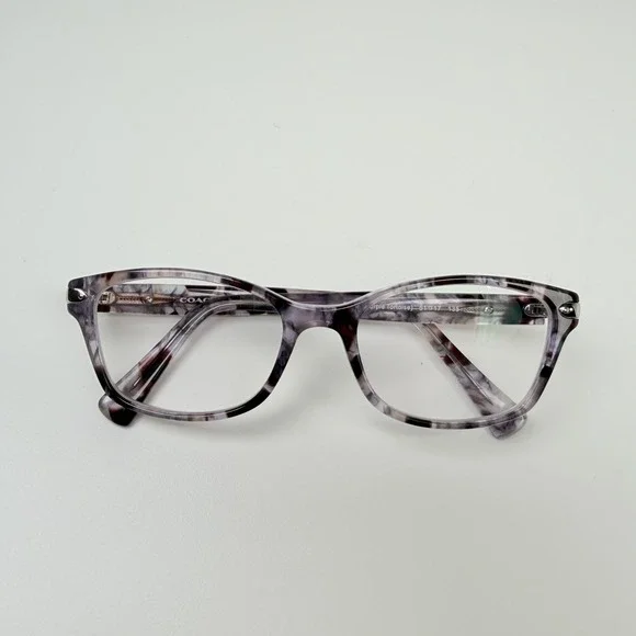 Coach HC6065 5548 Purple Tortoise Eyeglasses Frames 51-17-135 w/ Case