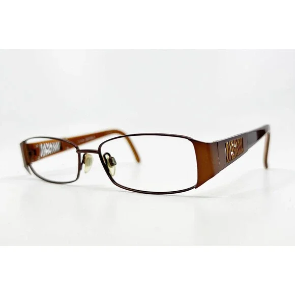 Via Spiga Eyeglasses Women Brown Selena 183 Zebra Cutout 53-15-135