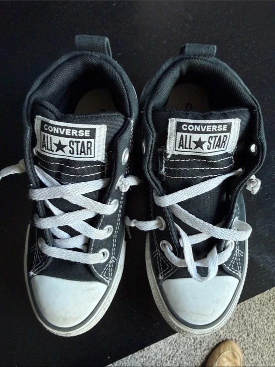 Converse Kids Black and White High-Top Sneakers