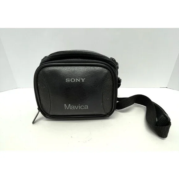 Sony Digital Mavica Camera Bag Black Adjustable Straps Belt Loops ~ Case Only