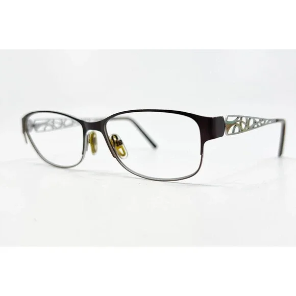 Unbranded Eyeglasses Frames Women Brown Filigree Temple 51-16-135 38938