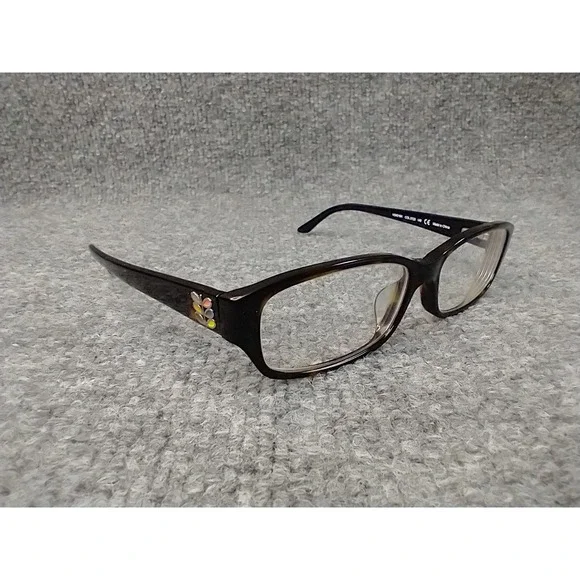 Orla Kiely VOK018K Tortoise Shell Rectangular Eyeglasses Frames only Logo 0722