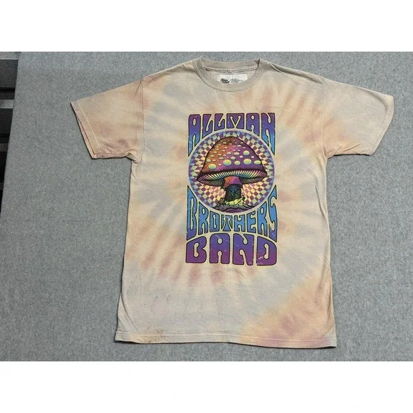 Allman Brothers Band Shirt Unisex Small Tie Dye Psychedelic Graphic Mushroom