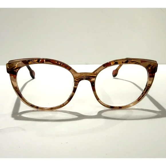 Etnia Barcelona‎ Designer Eyeglass Frames TAT Brown Havana 51-17-140 w/ Case