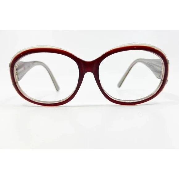 Elle Eyeglasses Frames Womens Red Oval EL18977 RE 60-16-135