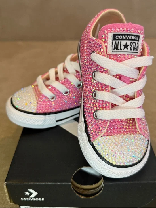 Bling Custom Converse Chuck Taylor All Star Sneaker Toddler 6C