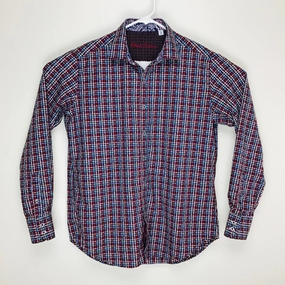 Robert Graham mens long sleeve button up casual shirt M