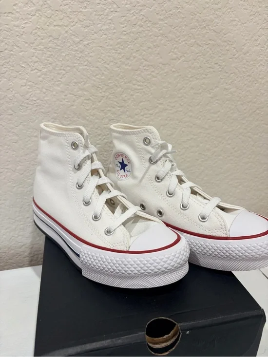 Converse 1 youth Chuck Taylor All Star High Top Platform Sneakers - White