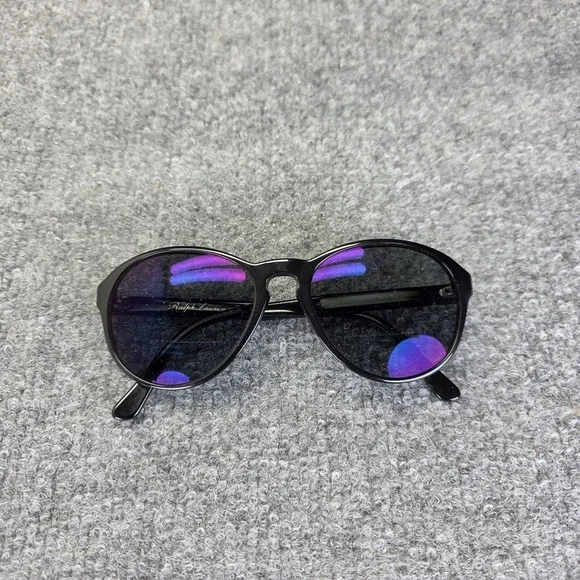 Ralph Lauren Purple Label PL 9762 Sunglasses Black ROUND Polarized Lens Vintage