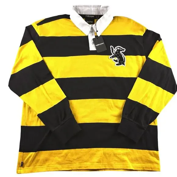 NWT The Hundreds x Harry Potter‎ House Hogwarts Rugby Hufflepuff Polo Size 2X