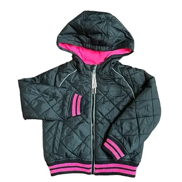 Converse girls quilted hooded jacket age 4-5 years 5 S