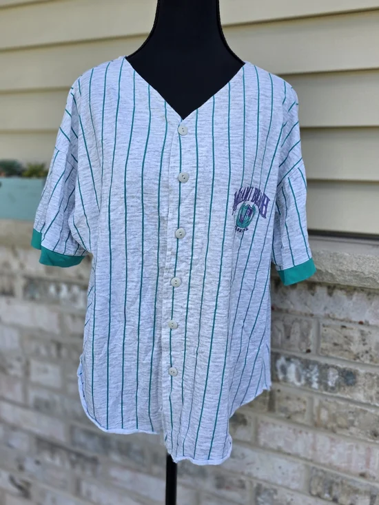 Vintage 90s Stars On The Beach Miami Beach Florida Jersey Large