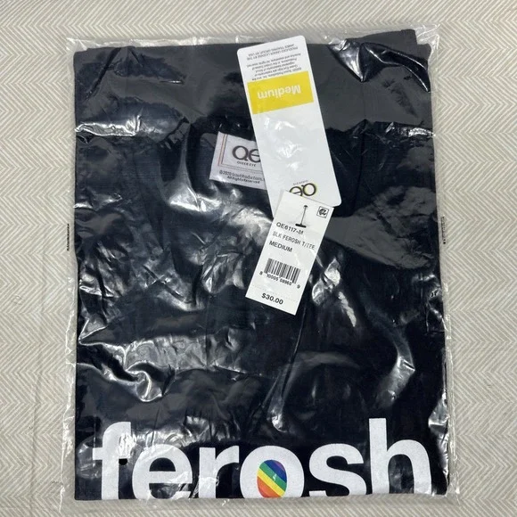 Queer Eye Graphic Tee Shirt Adults Medium‎ ferosh Black short sleeve NWT
