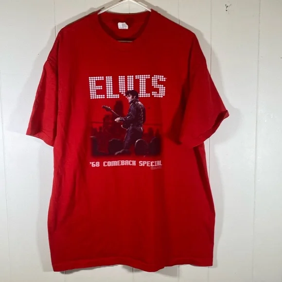 Elvis Presley return of the king 68 mens size‎ XL unisex