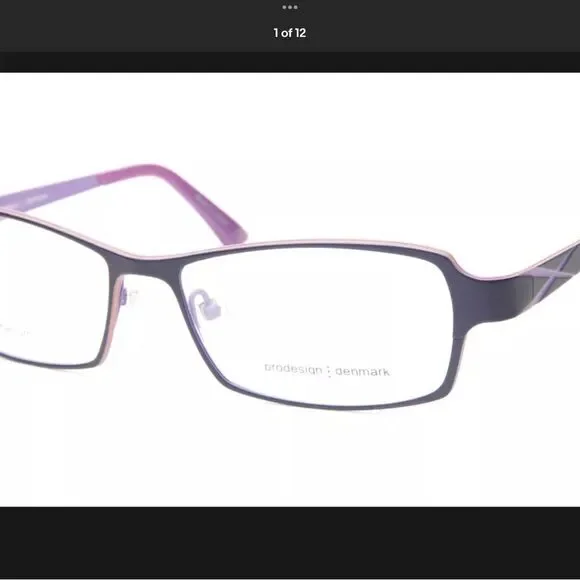 PRODESIGN DENMARK violet 1380 c.3531 EYEGLASSES FRAMES 55-16-130 B b32