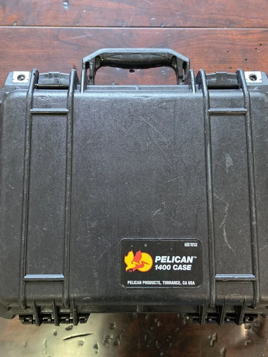 Used Pelican 1400 Case With Custom Foam