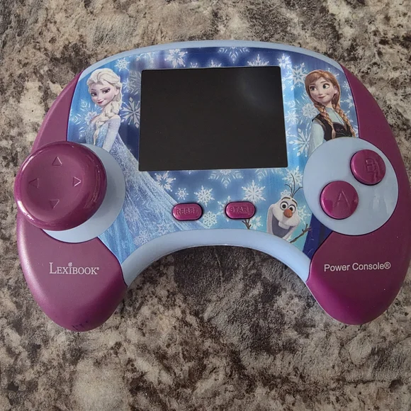 Frozen Bilingual Handheld Game Console - Purple and Blue 100 Games
