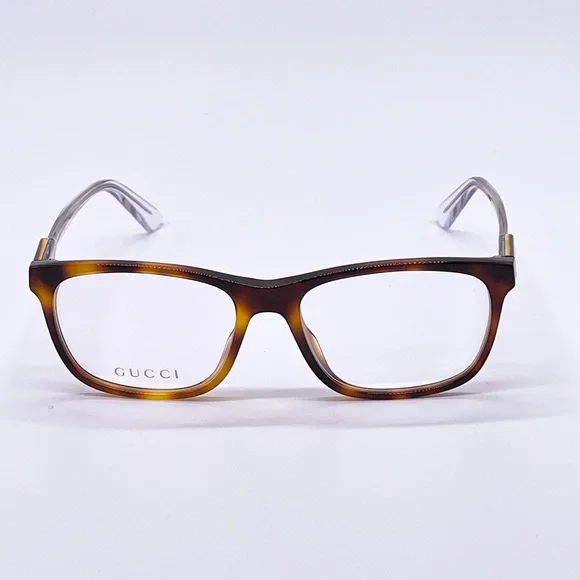 NEW GUCCI GG0490O 003 EYEGLASSES GUCCI GG04900 HAVANA CLEAR