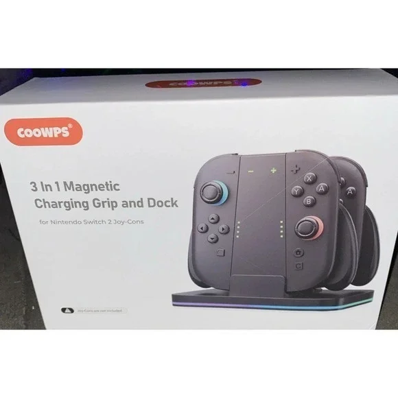 Nintendo Switch Joy Con Charging Dock Gamer Charger Kids Accessory